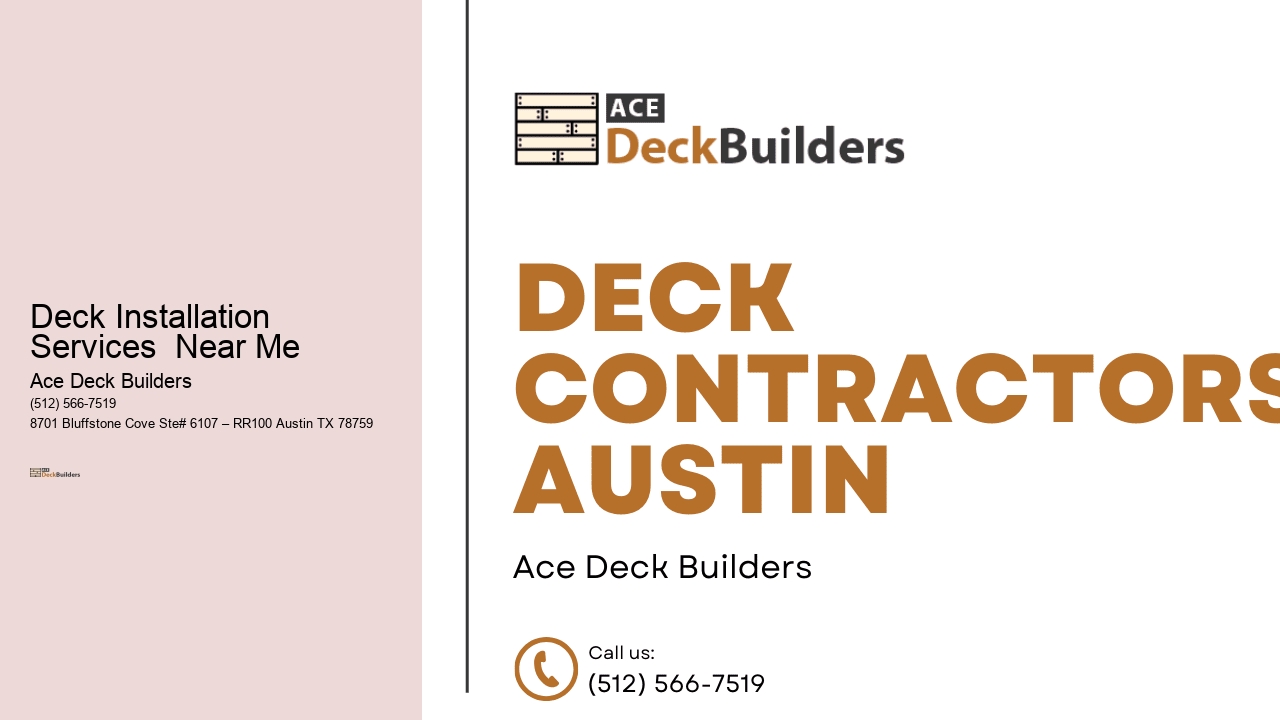 Deck Installation Services  Near Me